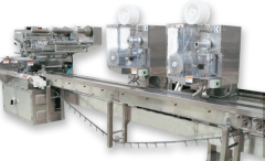 Auto falling package machine